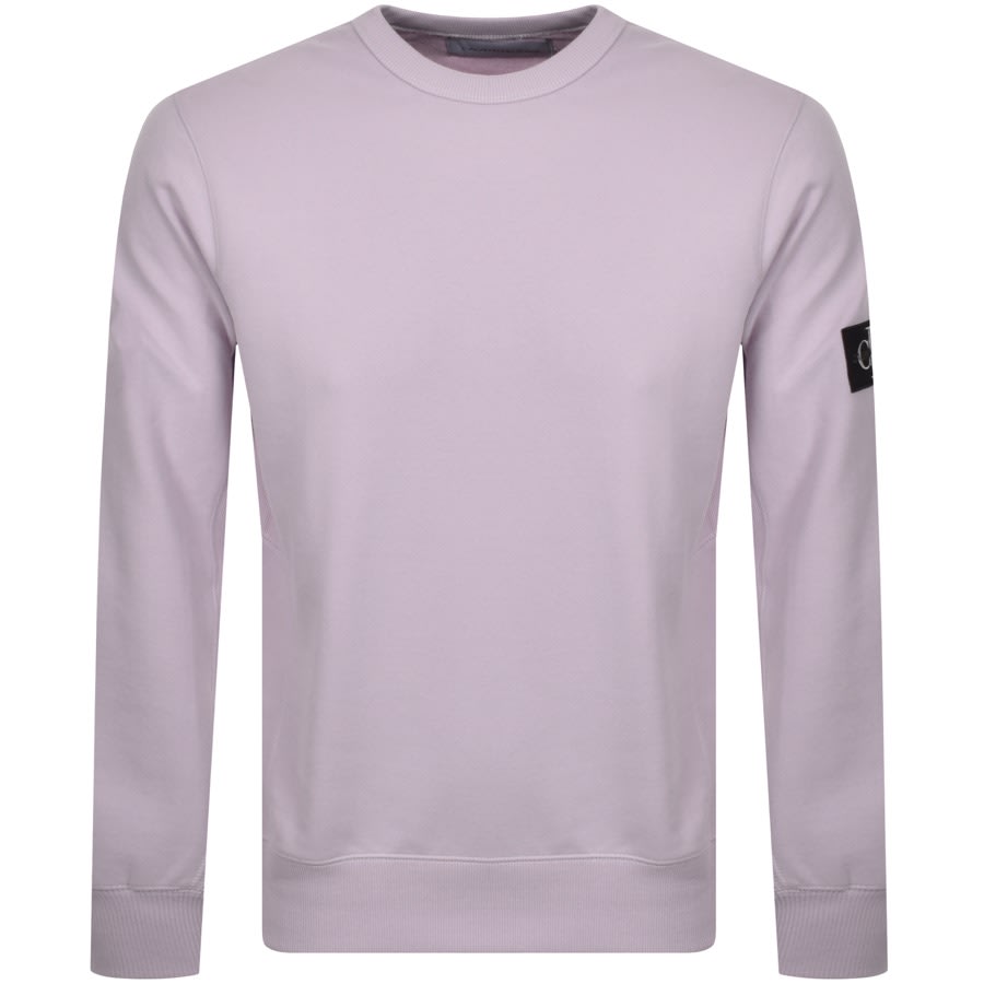 Alternative Image for ProductCalvin Klein Jeans Crew Neck Sweatshirt Lilac1